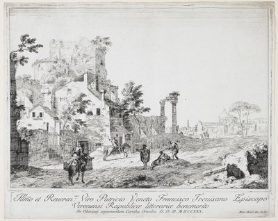 Road by a Country Village, 1730 by Marco Ricci